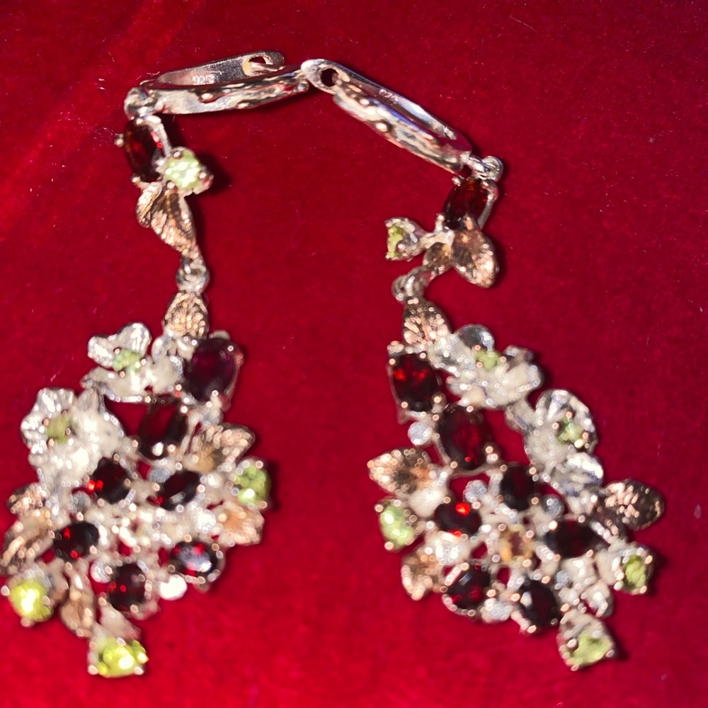 Breathtaking Artwork Gemstone Earrings